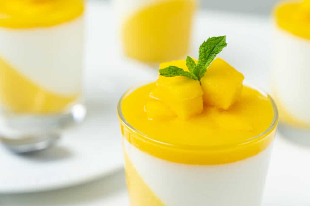 Panna cotta mangue