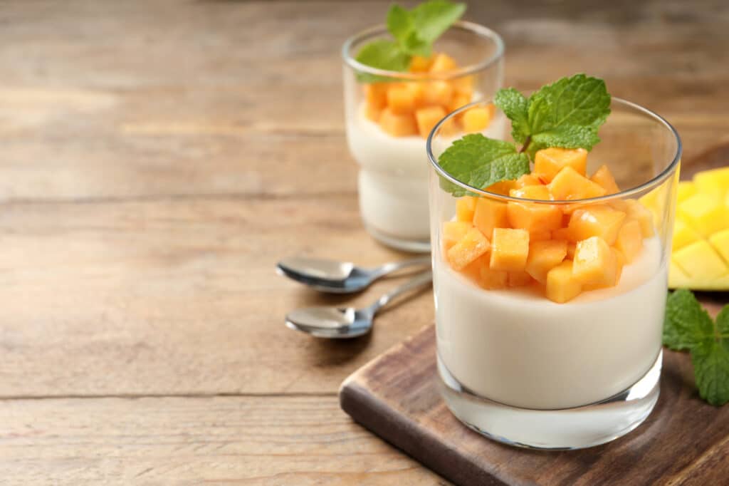Panna cotta mangue