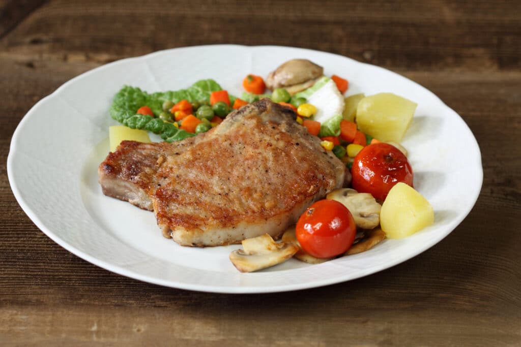 côte de porc au four
