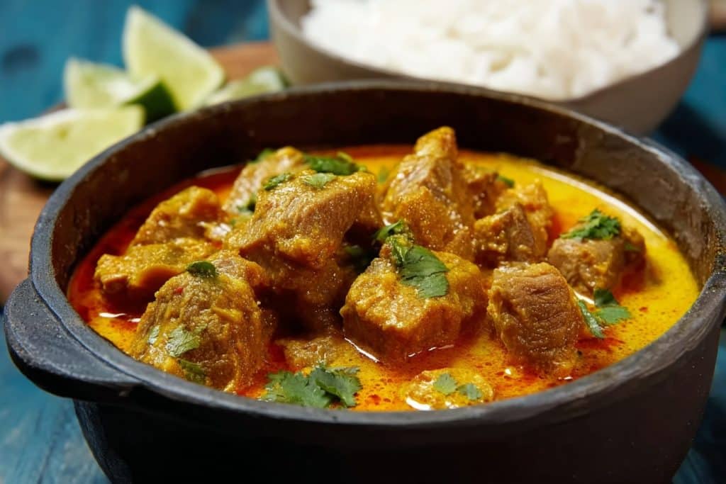 sauté de porc curry lait de coco