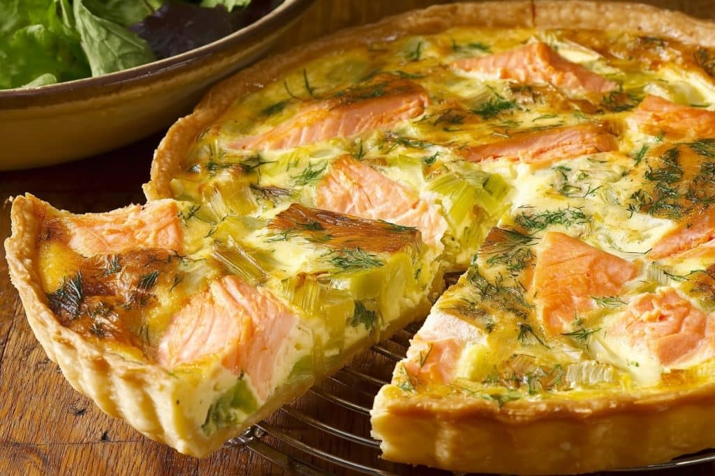 tarte poireaux saumon