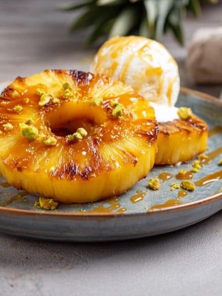 dessert ananas frais