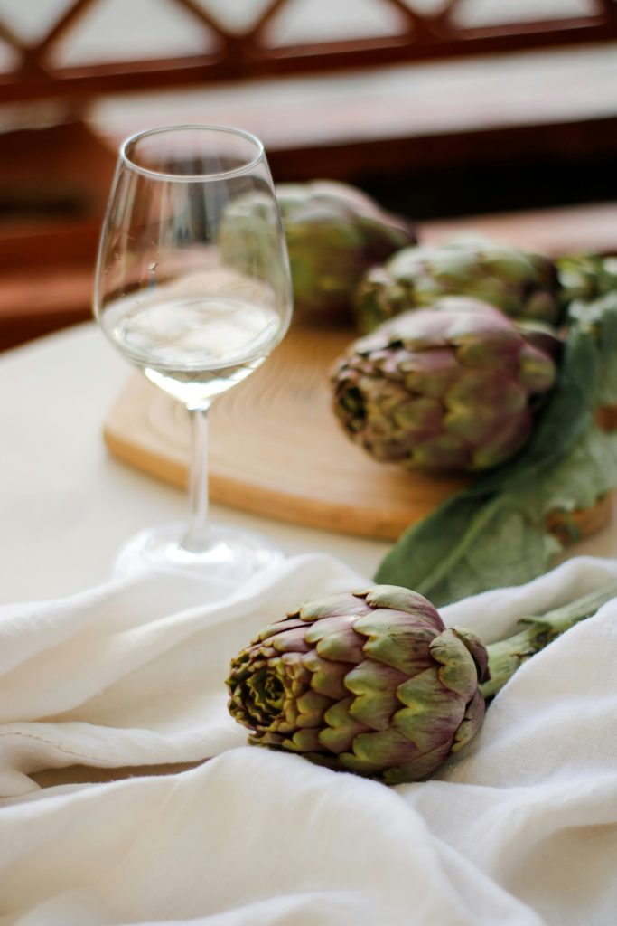 vin avec artichauts
