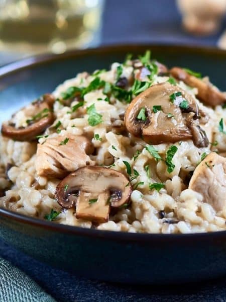 Risotto poulet champignon : mes secrets pour une texture parfaitement crémeuse — photo 1